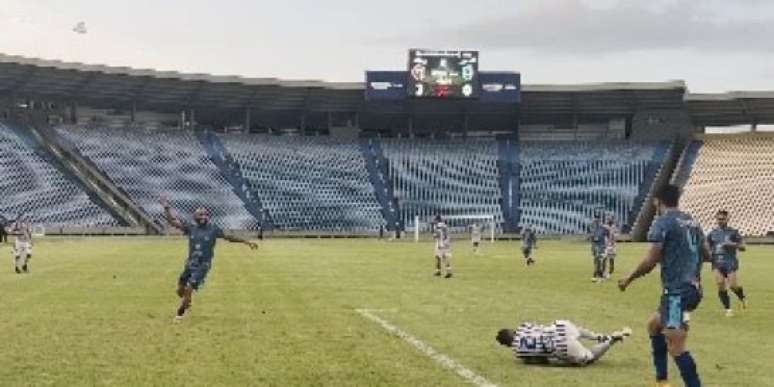 Igor Nunes, do Maranhão, tem pescoço preso por linha de pipa, no Castelão 