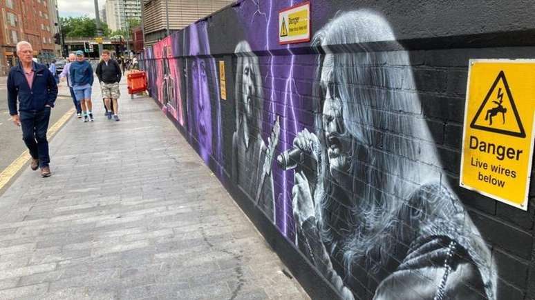Murais do Black Sabbath foram pintados em Birmingham na prepara&ccedil;&atilde;o para o show