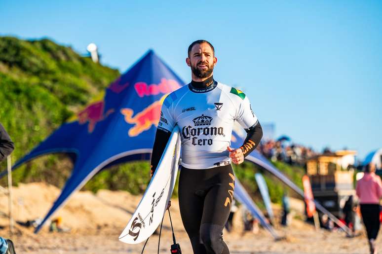 Alejo Muniz em etapa da WSL. 