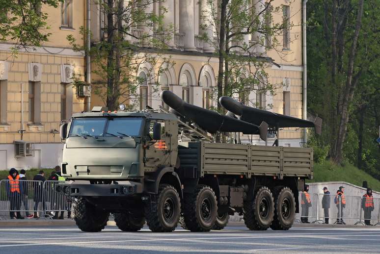 Drones Geran em desfile militar russo em Moscou 9/5/2025