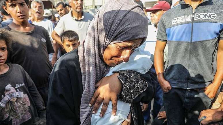 Yahya al-Najjar, de 4 meses, foi uma dos beb&ecirc;s que morreu de desnutri&ccedil;&atilde;o aguda em Gaza, no dia 20 de julho de 2025