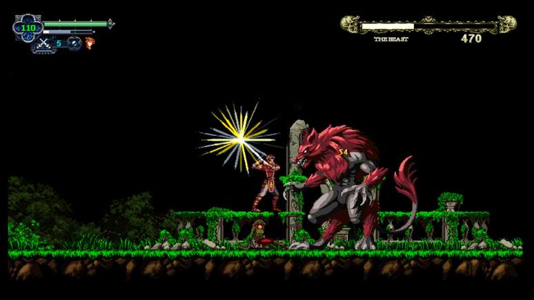 Chronicles of the Wolf possui visuais inspirados em jogos da geração 16 bits