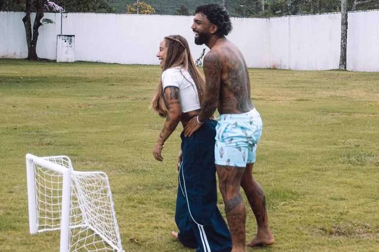 Gabriel Barbosa e Rafaella Santos est&atilde;o firmes e fortes &ndash;