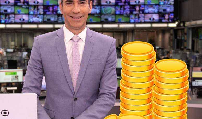 Qual salário de César Tralli hoje na Globo? Apontado como provável substituto de William Bonner no JN, jornalista ganha quantia de seis dígitos por mês.