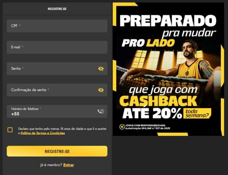 Abrir sua conta na Luckbet &eacute; r&aacute;pido e f&aacute;cil