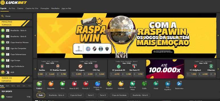 Casa conta com promo&ccedil;&otilde;es peri&oacute;dicas em esportes e cassino