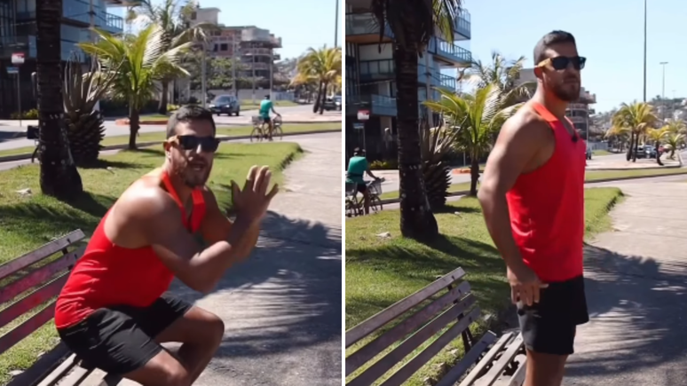 Agachamento com apoio