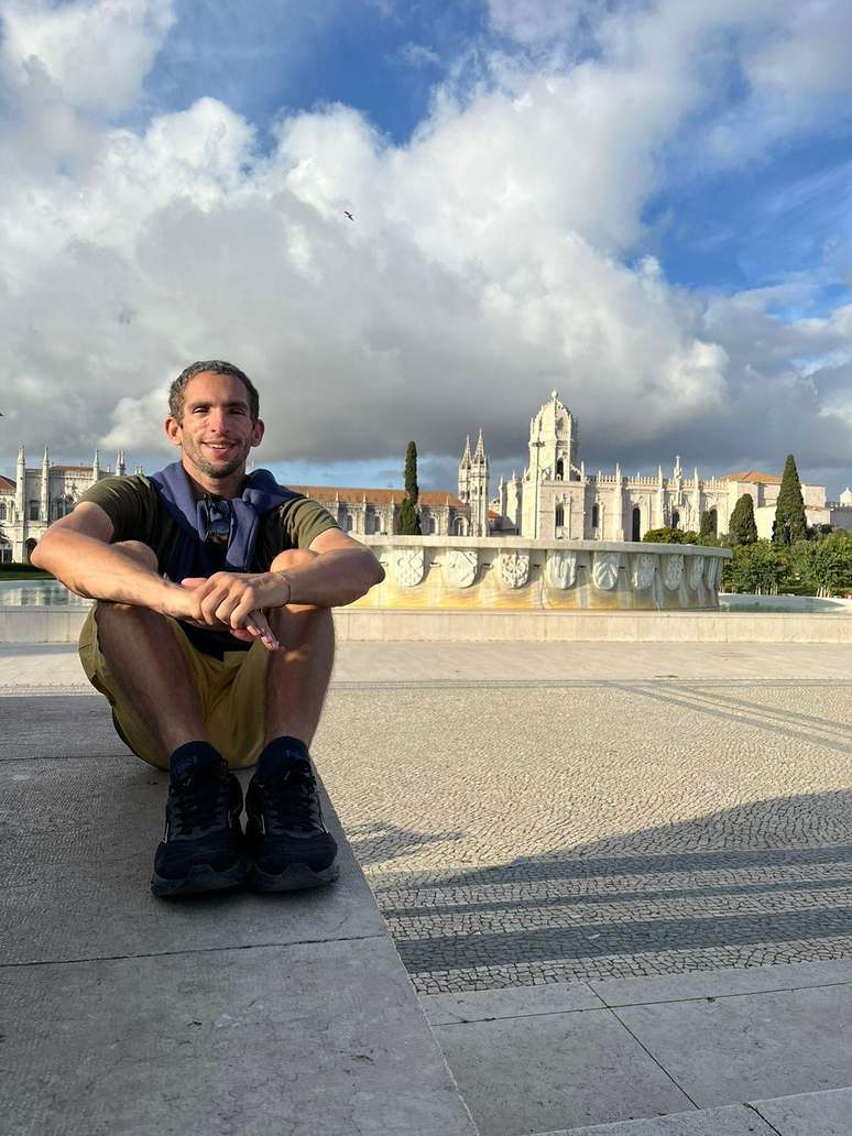 Artur durante seu per&iacute;odo de interc&acirc;mbio na Europa