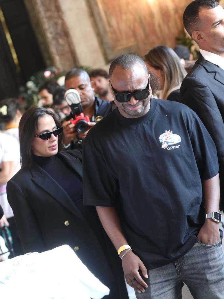 Thiaguinho se emociona em despedida de Preta Gil - Roberto Filho e Manuela Scarpa / BrazilNews