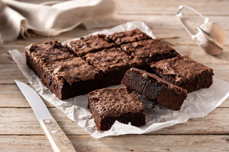 Brownie of black beans with cocoa 