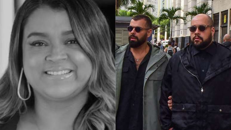 Accompanied by her husband, Tiago Abranel arrives at the trail of Preta Gil