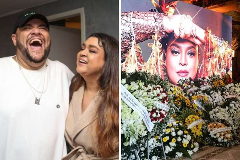 Gominho e Preta Gil posam juntos | Preta Gil recebe coroa de flores em velório no RJ