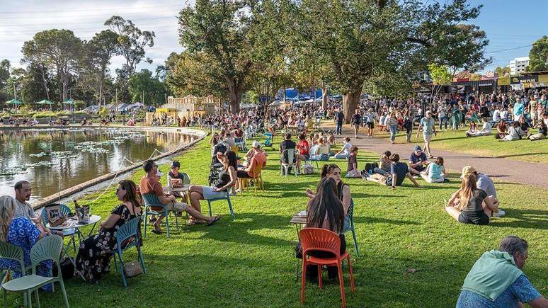 Adelaide &eacute; conhecida pelo seu estilo de vida tranquilo e por seus amplos espa&ccedil;os verdes