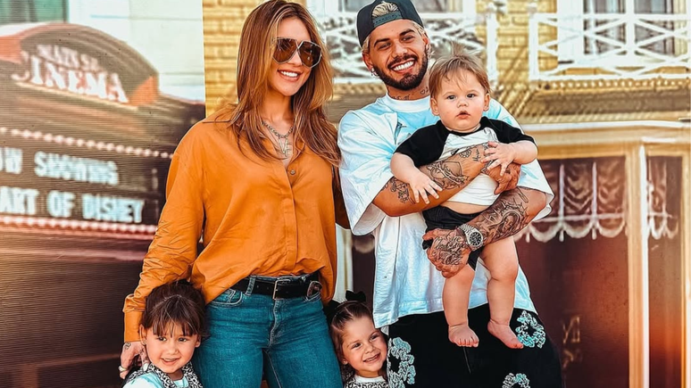 Virginia Fonseca e Zé Felipe com os filhos