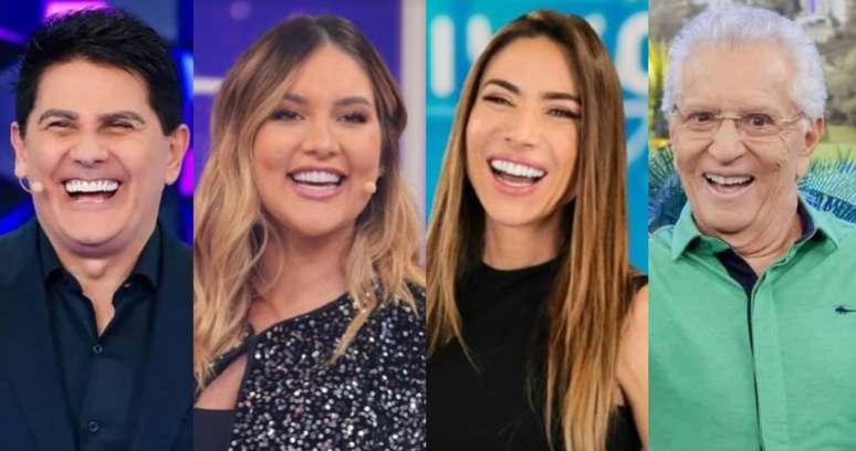 César Filho ('SBT Brasil'), Virginia ('Sabadou'), Patrícia Abravanel ('Programa Silvio Santos') e Carlos Alberto de Nóbrega ('A Praça é Nossa') garantem bons índices ao SBT no Ibope