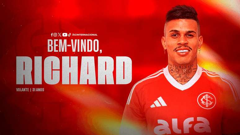 Inter contratou Richard para preencher lacuna no elenco com a les&atilde;o de Fernando &ndash;