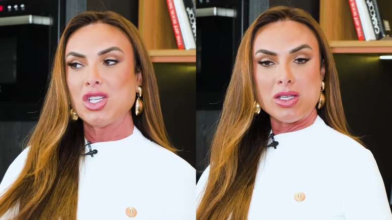 Nicole Bahls explains the reason to put famous names on animals: “Being inside”