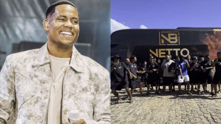 Cantor Netto Brito e a banda