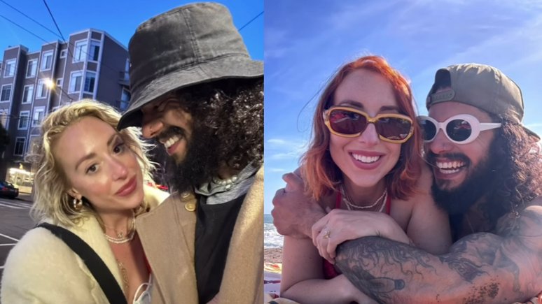 Rachel e Guilherme se conheceram em agosto de 2023 e se casaram em abril deste ano
