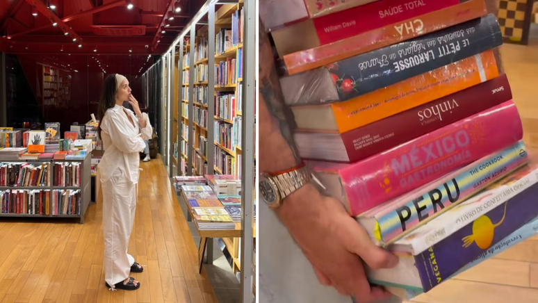 Rafa Kalimann and Nattanzinho buy “decorative” books for Casa Nova: “R $ 10,000 of books”