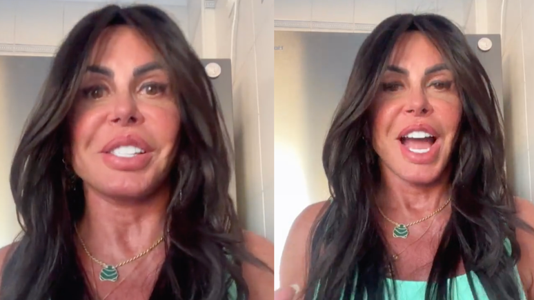 Gretchen revela novo visual após correções estéticas: 'Meu novo rosto'