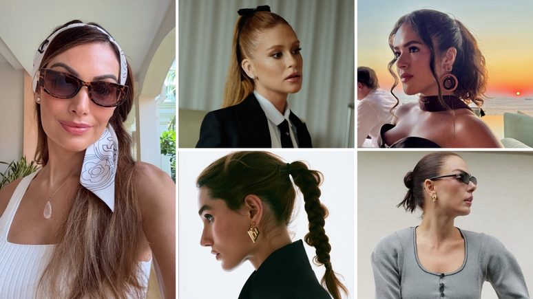 Penteados das famosas 