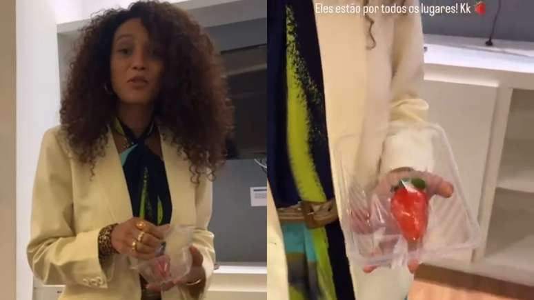 Taís Araújo se negou a comer o morango do amor