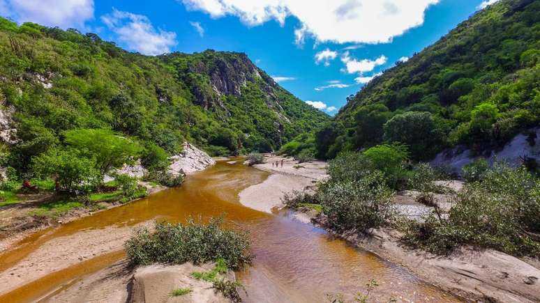 Canyon Geosite of the Stretti, in Currais Novos 