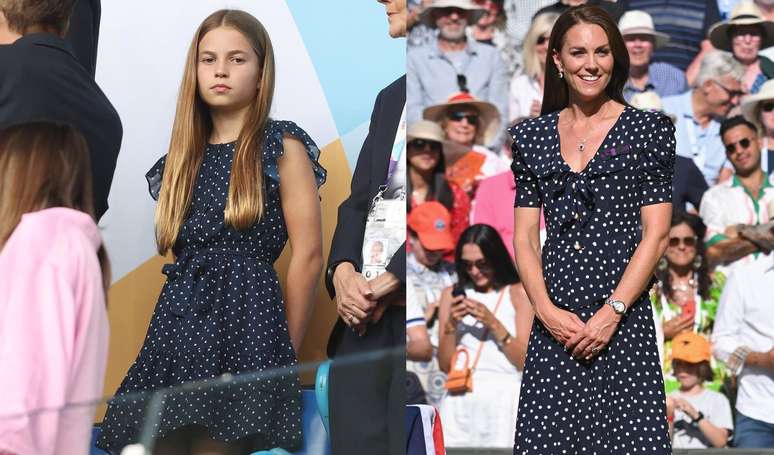 A strong resemblance between Princess Charlotte’s dance look with the classic style Kate Middleton steals the scene in the football match