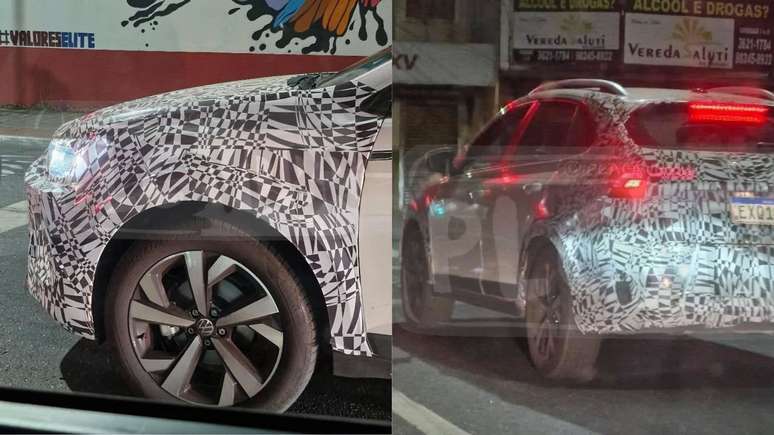 Mula do novo Volkswagen Nivus h&iacute;brido em testes no Brasil