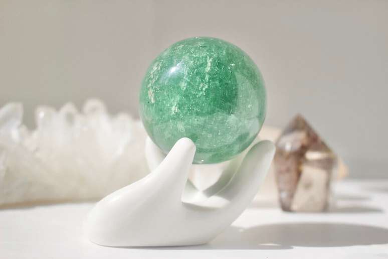 O quartzo verde oferece esperan&ccedil;a para a vida 