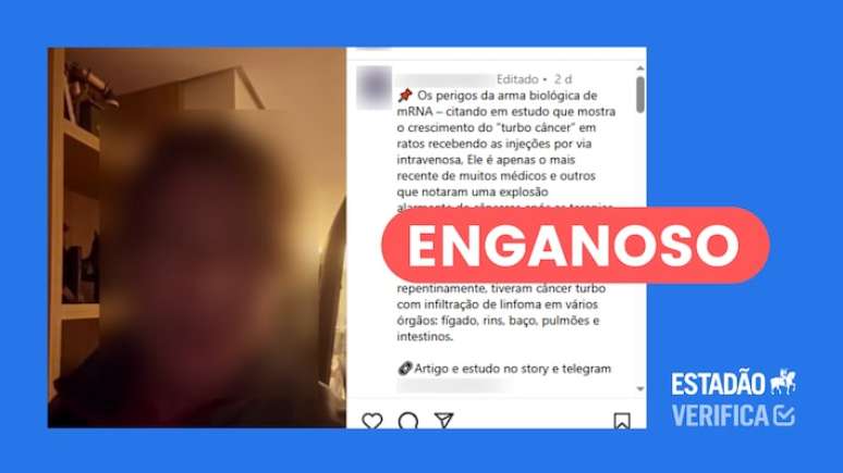 Captura de tela da postagem verificada