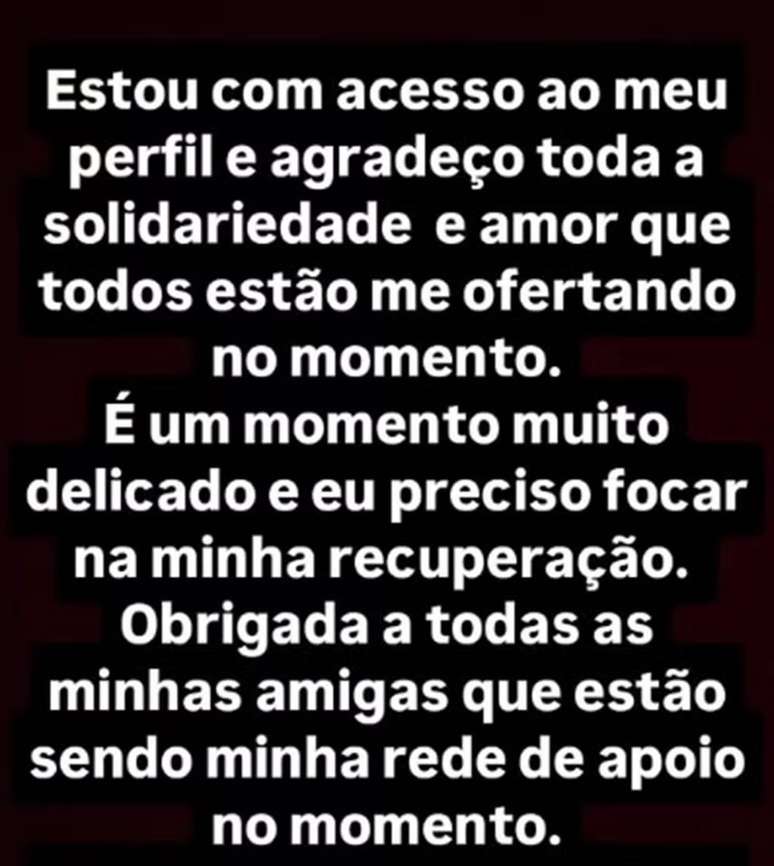 Stories da v&iacute;tima espancada pelo ex-namorado