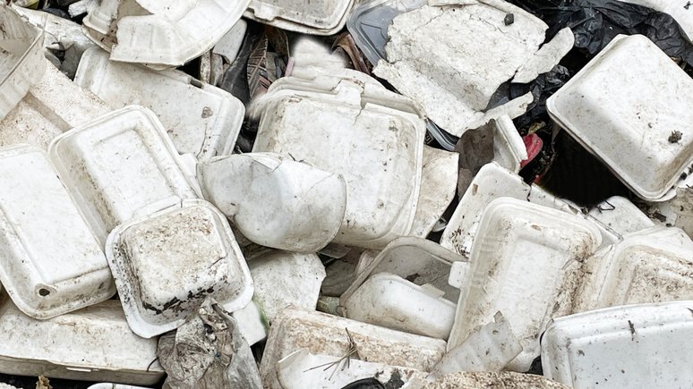 Embalagens de isopor podem ser recicladas