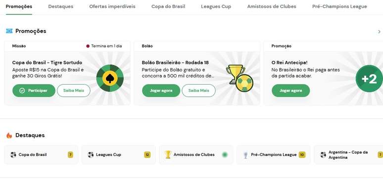 Casa conta com promo&ccedil;&otilde;es regulares