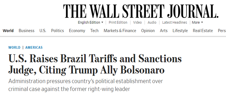 As medidas de Trump repercutiram nos principais jornais do mundo. 