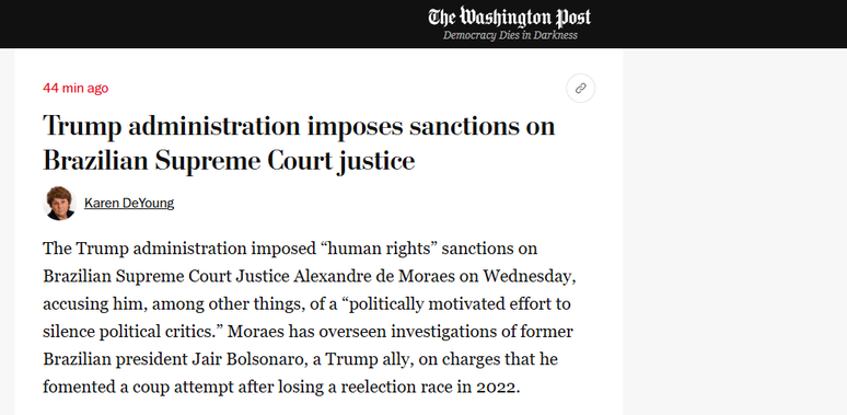 As medidas de Trump repercutiram nos principais jornais do mundo. 