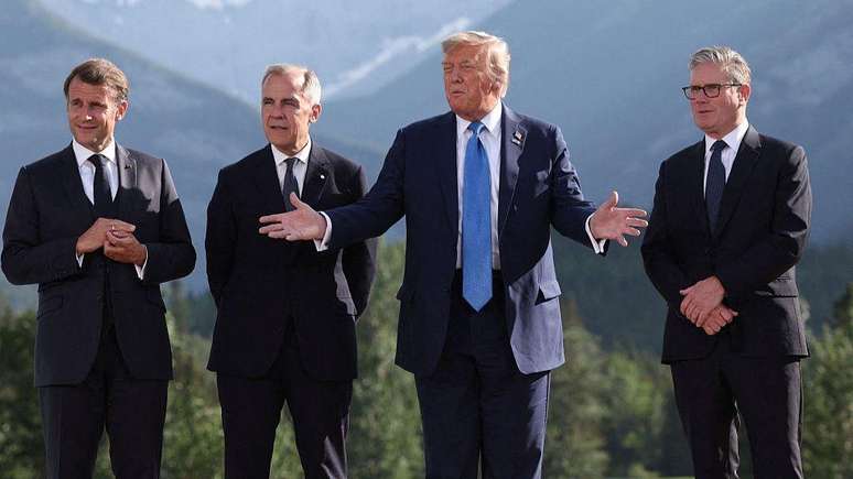 O presidente da França, Emmanuel Macron; o primeiro-ministro do Canadá, Mark Carney; e o primeiro-ministro britânico, Keir Starmer, manifestaram sua intenção de reconhecer oficialmente o Estado palestino