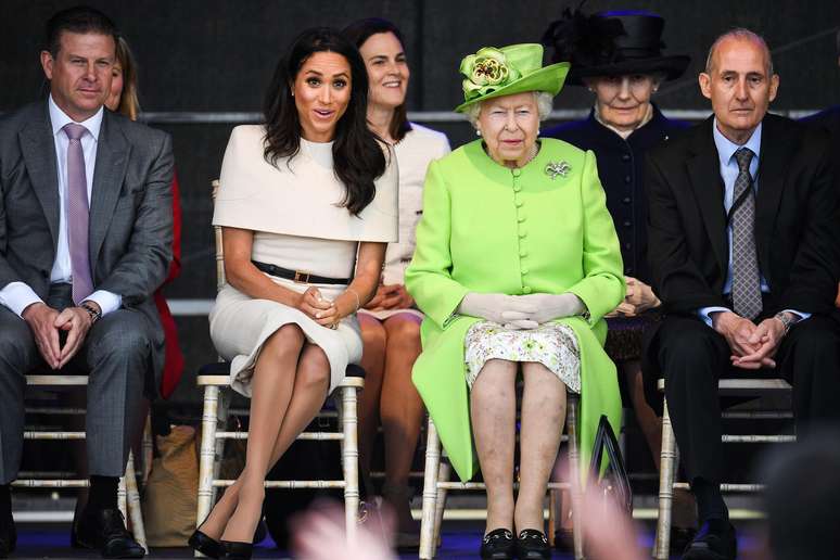Meghan Markle e rainha Elizabeth durante evento em 2018