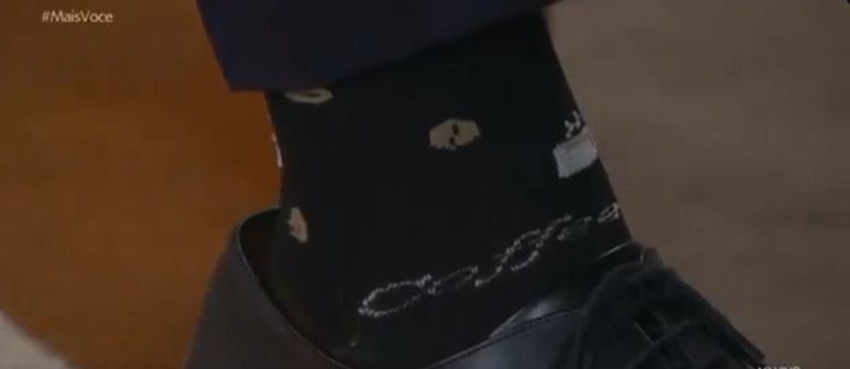 Alckmin mostra meia de caf&eacute; para Ana Maria Braga no Mais Voc&ecirc;