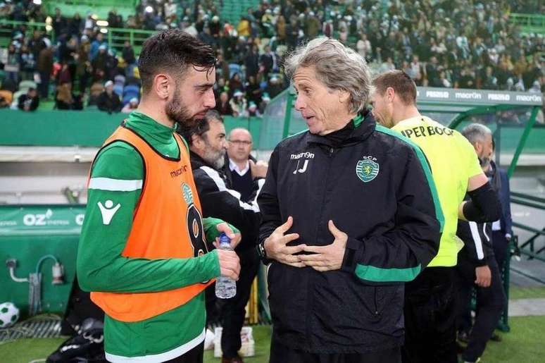 Jorge Jesus lan&ccedil;ou Bruno Fernandes no time principal do Sporting na temporada 2017/18 &ndash;