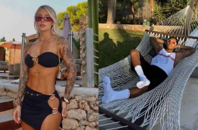 Rodrygo e Bruna fazem poucas publicações nas redes sociais – reprodução/instagram