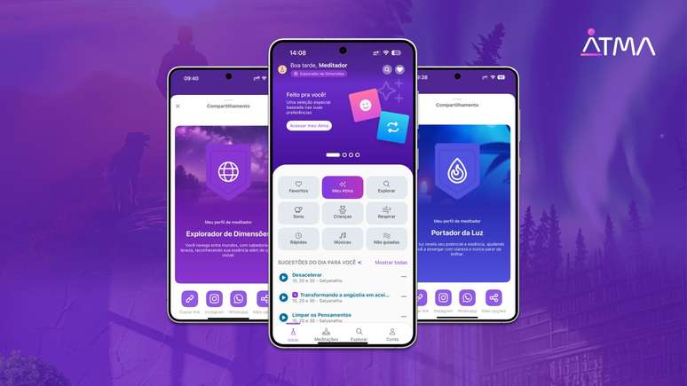 App de medita&ccedil;&atilde;o Atma lan&ccedil;a recurso para ajudar meditadores iniciantes