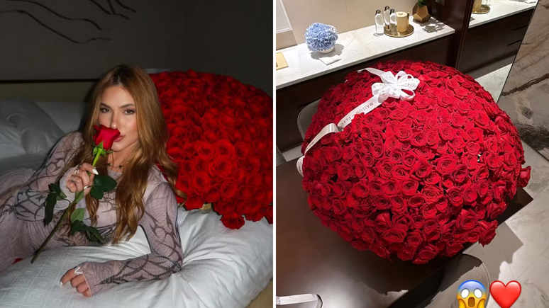 New love? Virginia receives bouquets of roses of almost $ 19 thousand on the road