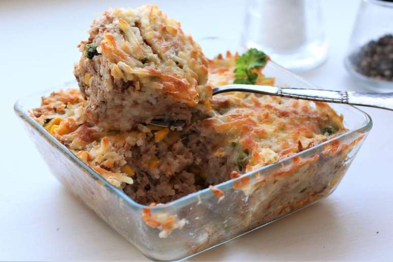 Arroz de forno com atum 