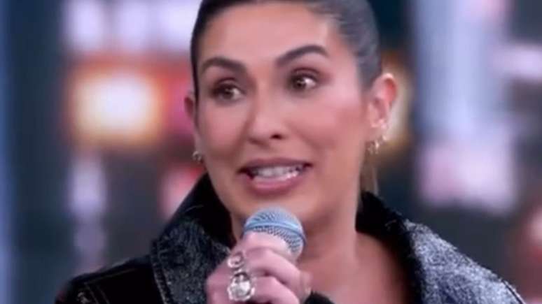 Fernanda Paes Leme is surprised and reacts after the forecast of the “dance of the famous”
