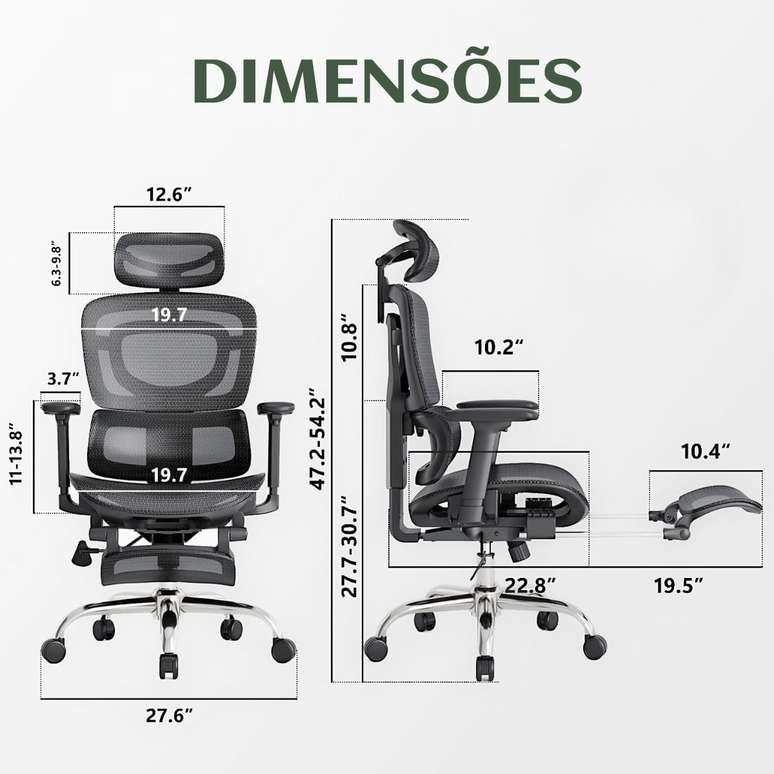 Cadeira De Escrit&oacute;rio Ergon&ocirc;mica M&ocirc;naco