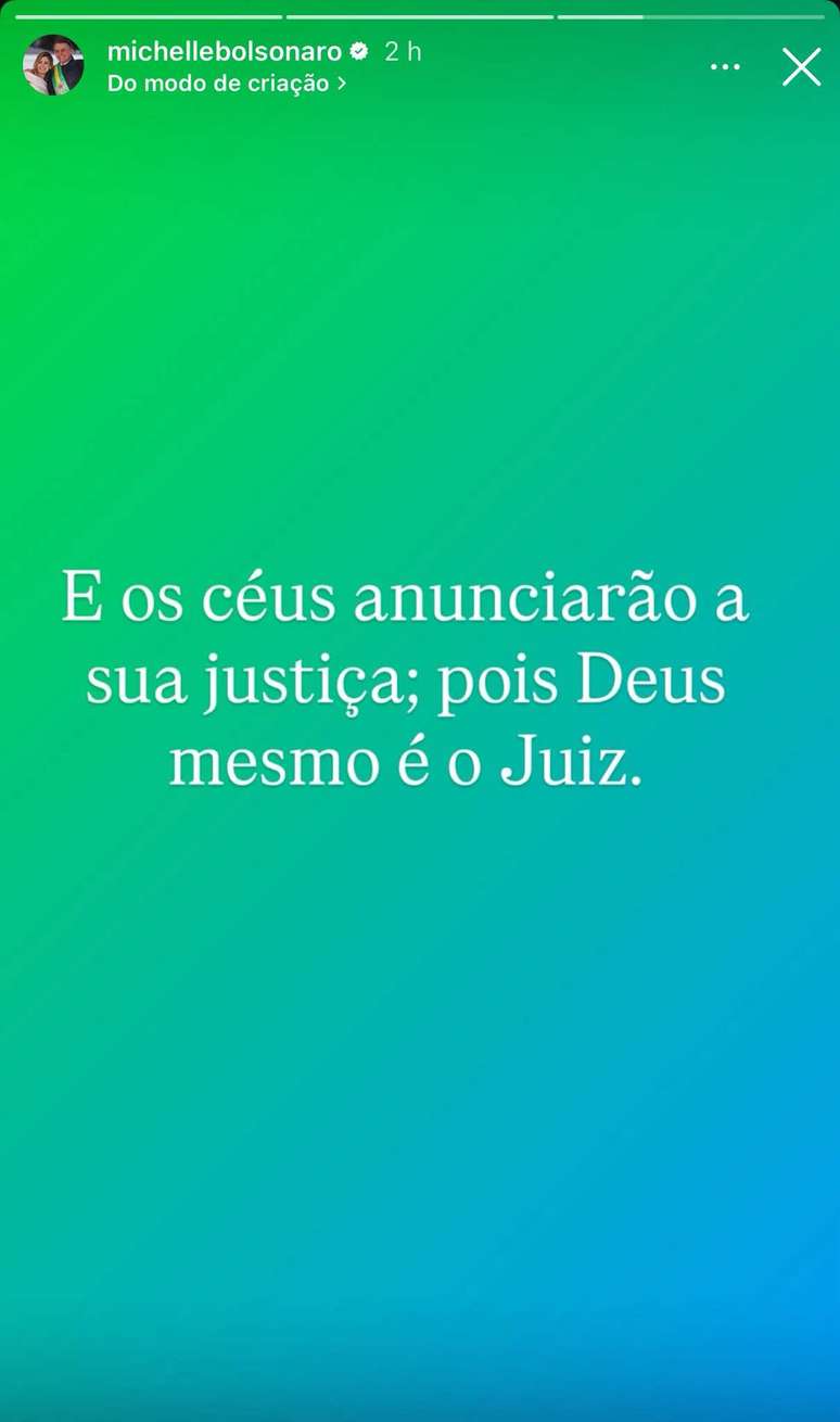 Michelle posta mensagem ap&oacute;s Alexandre de Moraes decretar pris&atilde;o domiciliar do ex-presidente Jair Bolsonaro