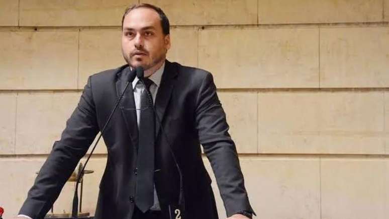 O vereador Carlos Bolsonaro