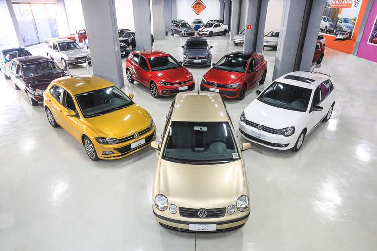 Unidades do VW Polo no acervo da Garagem Volkswagen